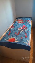Letto singolo con letto estraibile