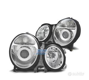 FARI MERCEDES CLASSE E W210 99-02 FONDO CROMATO