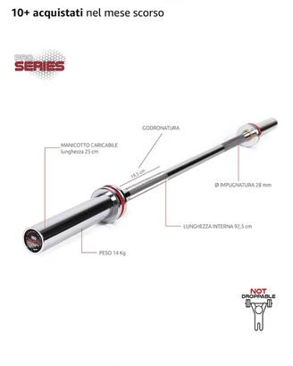 Bilanciere Olimpionico DIAMOND da 150cm