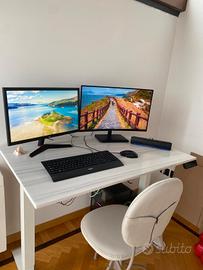 scrivania regolabile in vero marmo