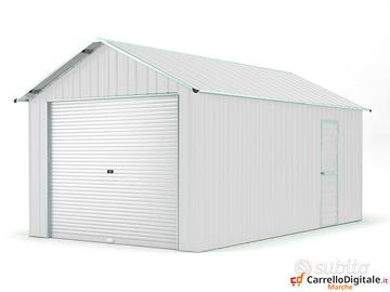 Prefabbricato box cantiere 360x610 21.9mq bianco