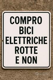 bicicletta elettriche rotte e non 