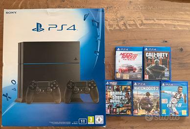 PS4 1TB + 2 Controller Dualshock 4 + 5 giochi