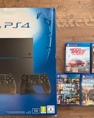 PS4 1TB + 2 Controller Dualshock 4 + 5 giochi