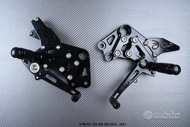 Pedane arretrate KTM RC 125 250 390 2014 - 2021