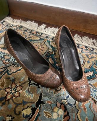 Scarpa Decollete  Invernale Cuoio