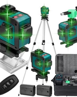 Livella Laser Verde 16 Linee + Treppiede