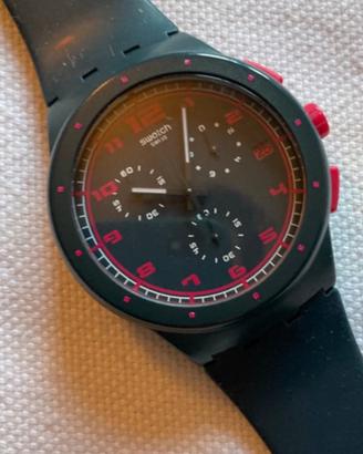 Swatch crono plastic grigio