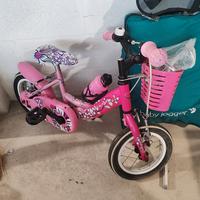 Bici Bambina 12 pollici con rotelline Grandis