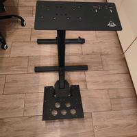 supporto volante pedaliera postazione guida gaming