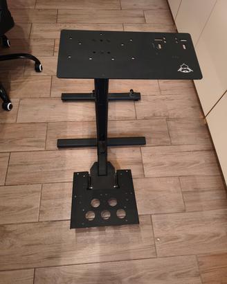 supporto volante pedaliera postazione guida gaming