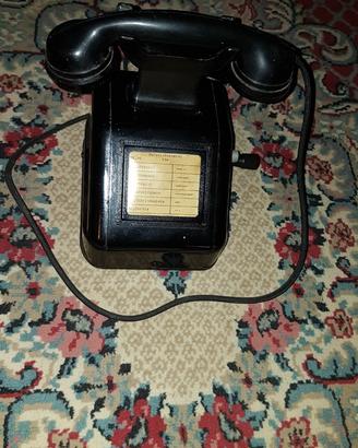 Telefono bachelite vintage a manovella 1948