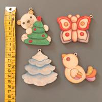 Set 4 Decorazioni Natalizie Thun in legno Conad