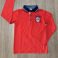 Polo rossa da bambino 8 anni