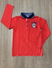 Polo rossa da bambino 8 anni