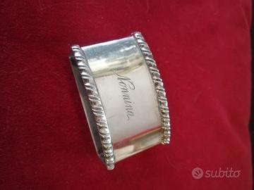 ferma tovagliolo in argento 800