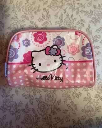 Beauty rosa Hello Kitty a pois – con zip e charm