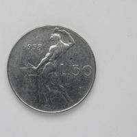 Moneta rara 50 lire 1958
