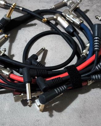 Lotto cavi Jack per chitarra e pedalini