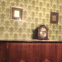 Orologio da Tavolo in Legno + Coppia Vasi Decorati