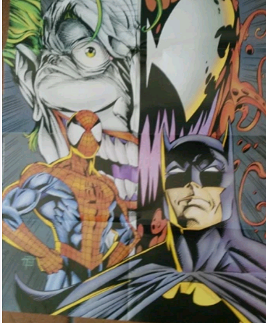 LOCANDINA Batman e Spiderman Poster promozionale