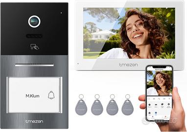 TMEZON Videocitofono Smart 2 Fili Carta RFID Unloc