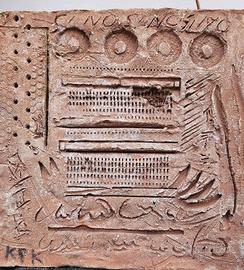 Bassorilievo in cotto Impruneta