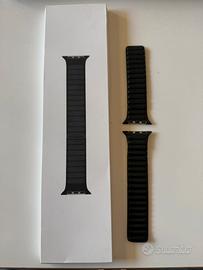 Apple watch cinturino 45mm magnetico in pelle