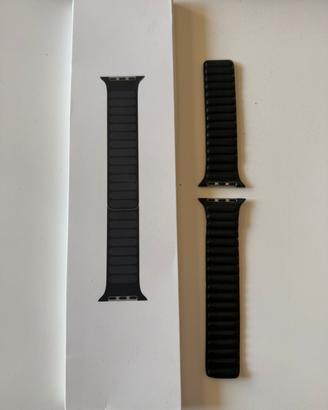 Apple watch cinturino 45mm magnetico in pelle