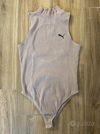 Body beige Puma 95% cotone da donna