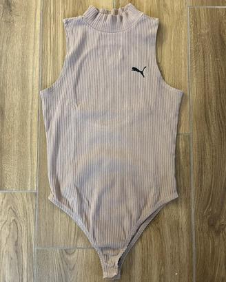 Body beige Puma 95% cotone da donna
