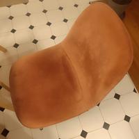 sedia imbottita rosa antico 