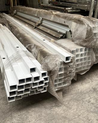 Tubolari ferro zincato bianchi 240 cm