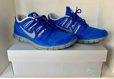 Nike Free 5.0 EXT 44 Uomo Blu Elettrico 580530-400