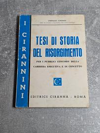 Tesi di Storia del Risorgimento (Anni '60/'70)