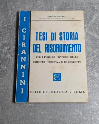 Tesi di Storia del Risorgimento (Anni '60/'70)