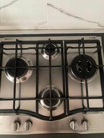 Piano Cottura Gas 4 Fuochi gas 60cm Inox - Funzion