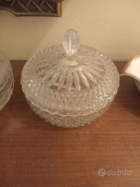ciotola cristallo  con coperchio 