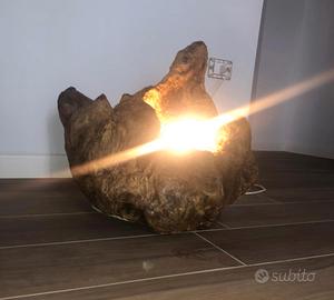 Lampada legno marino