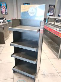 scaffale espositore per prodotti da cassa usato