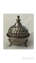 Zuccheriera Metallo Nido D’Ape Vintage