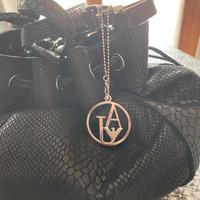 Borsa Armani Jeans nera pitonata –originale