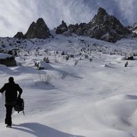 Dipinto fatto con la neve