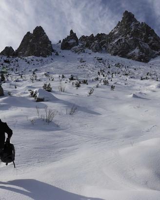 Dipinto fatto con la neve