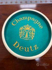 Vassoio da collezione vintage Champagne Deutz