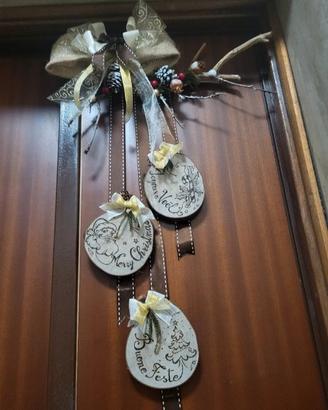 Fuori porta natalizio artigianale