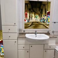 MOBILE  COMPLETO PER BAGNO + FARETTI+MENSOLA IN VE