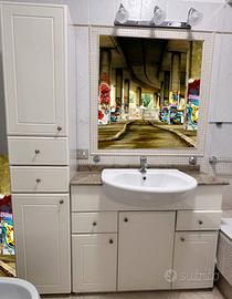 MOBILE  COMPLETO PER BAGNO + FARETTI+MENSOLA IN VE