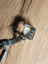 Portachiavi Swarovski - Dado in Cristallo