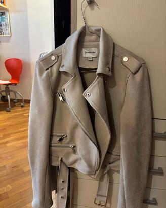 giacca scamosciata suede